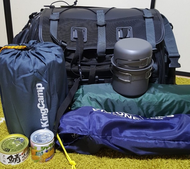 初期装備で挑むキャンプツーリング