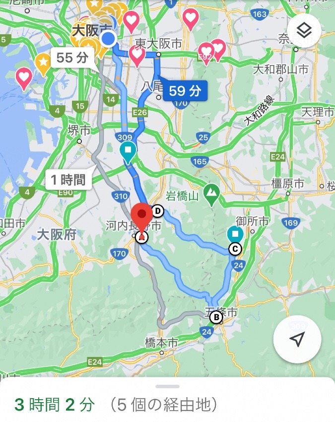 大阪府、金剛山周辺ツーリング